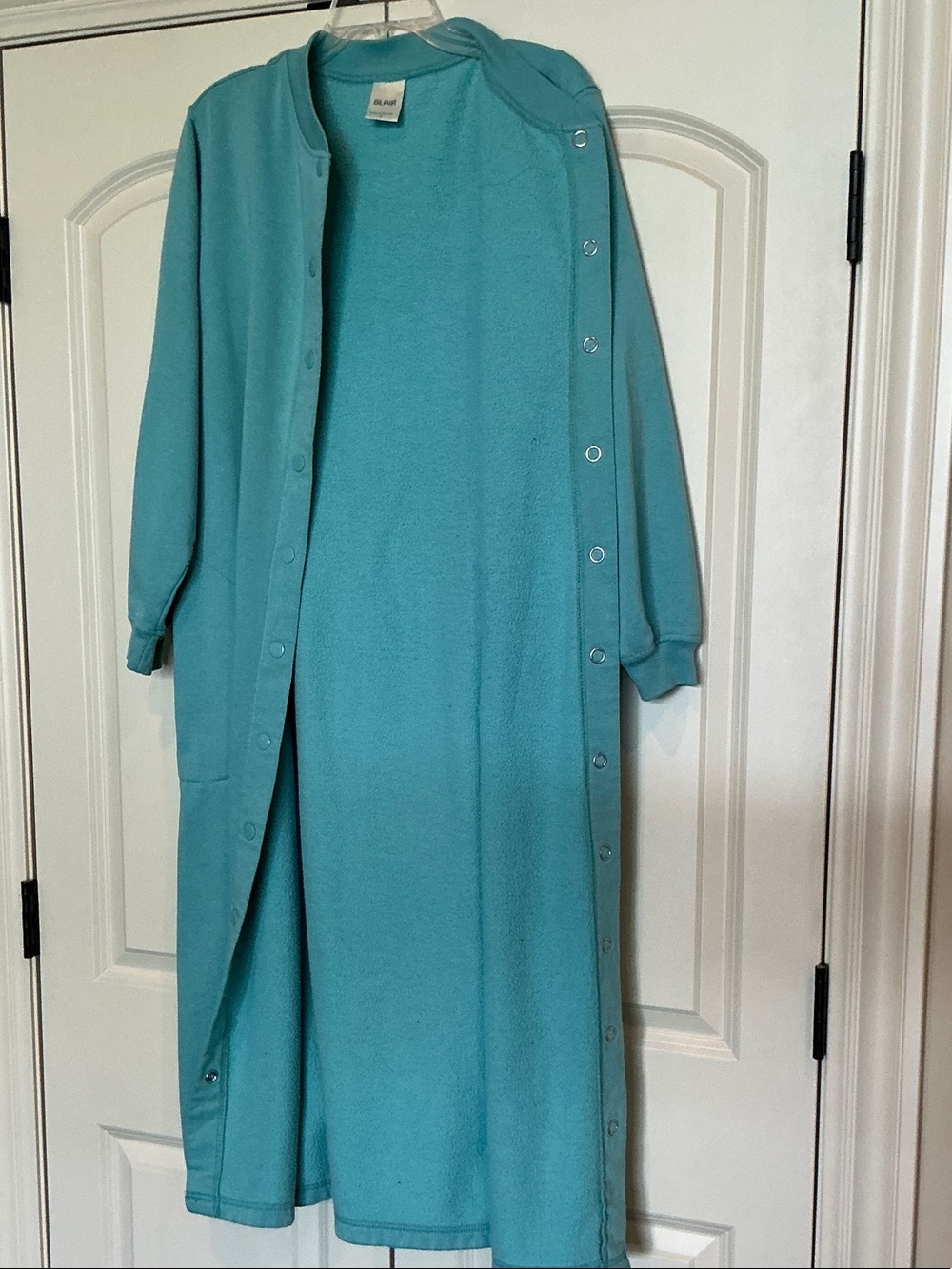Blair Teal Snap-Front Maxi ROBE * S - Picture 3 of 7